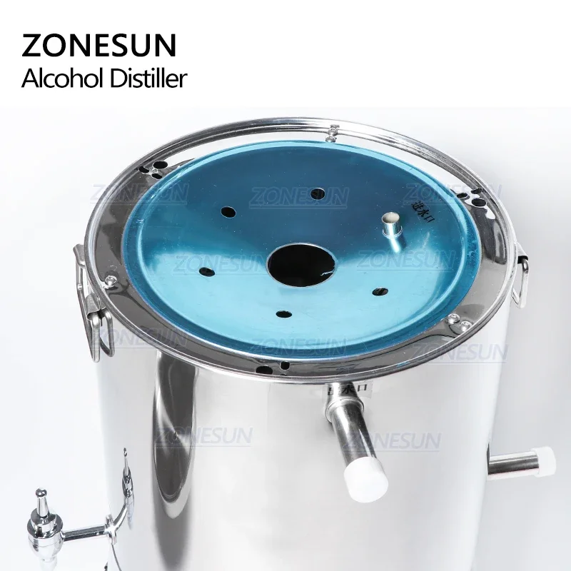 ZONESUN 10L Home Brewed Distiller Wine Distiller For Flower Grains Fruit Wine Alcohol Home Wine Making Machine Food Equipment