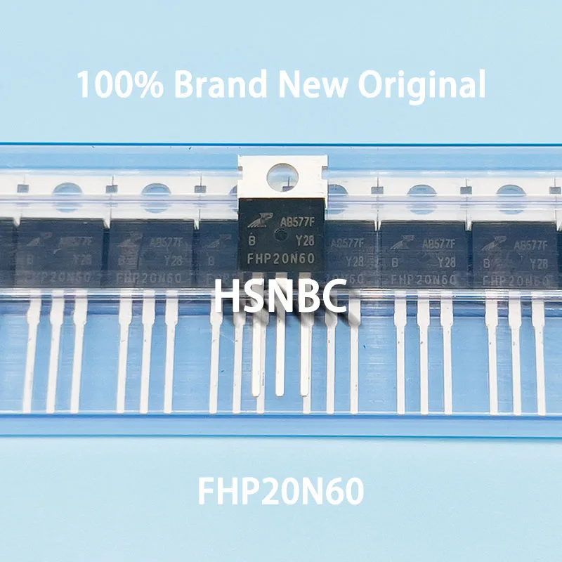 10Pcs/Lot FHP20N60 FHP20N60B 20N60 TO-220 600V 20A MOSFET N-Channel Power Transistor 100% New Original