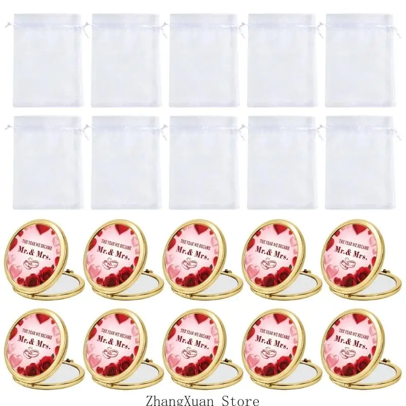 Schminktisch-Set für den Hochzeitstisch, 10 Glasstücke Taschenformat für Gäste, 3 x – Detail 9