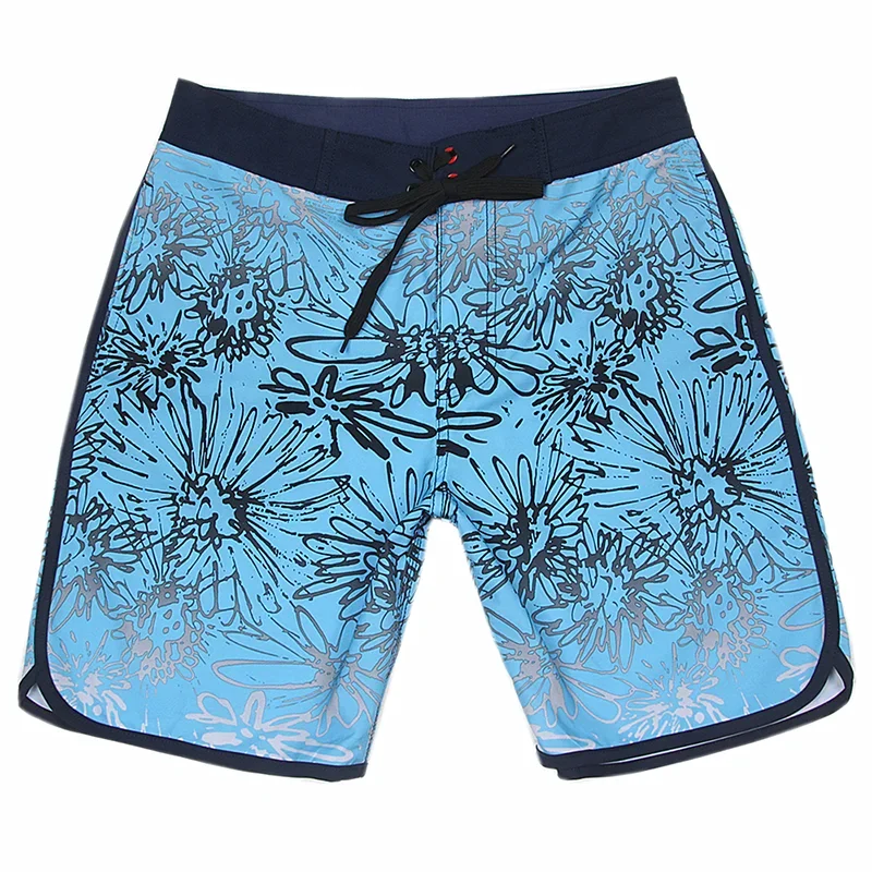 Printed beach pants men in loose resort beach surf pants swimming trunks wear medium pants Hawaii fitness running shorts  board