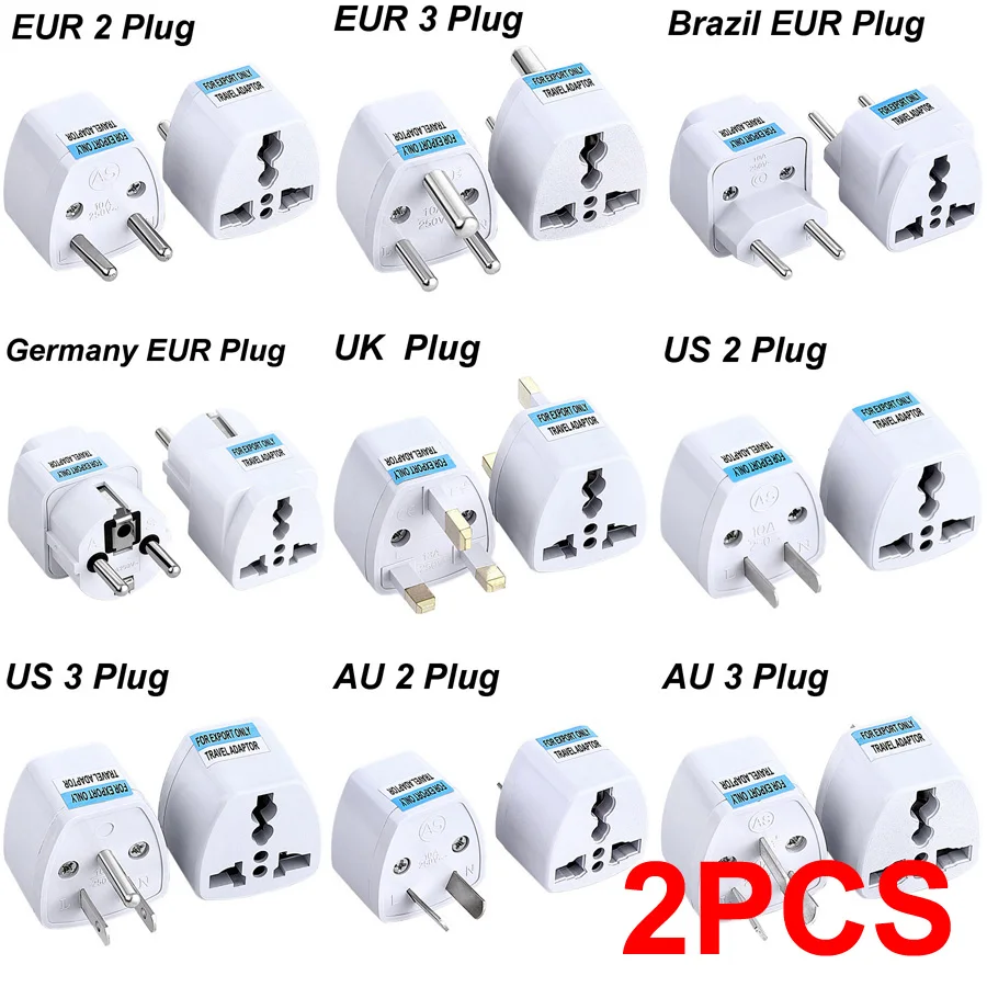 �y�Z�[�����z2���� ���j�o�[�T�� �A�����J/���[���b�p/EUR/AU/EU - �č�/�p�� AC�d���v���O�A�_�v�^�[ �C�X���G��/�u���W�� ���s�p�R���o�[�^�[�\�P�b�g�v���O 110V-220V