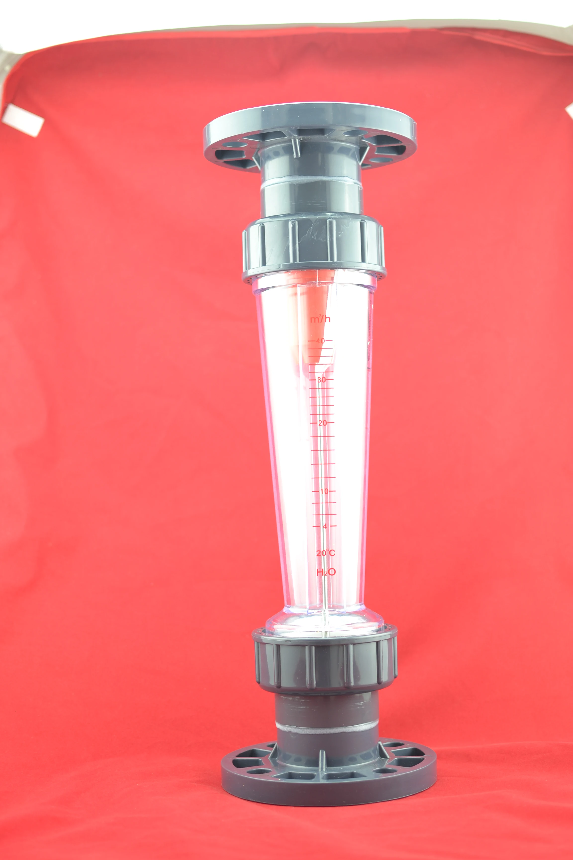 

LZS-65 plastic tube type rotameter LZS flow meter fiange fitting