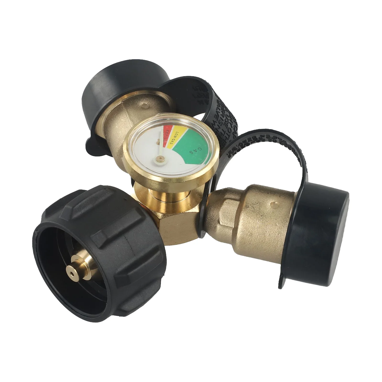 

Reliable Propane Distributor for 20lb Tanks, Monitor Propane Level with Color coded Dial, Sturdy and Efficient