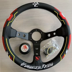 Diameter 330mm depth 90mm leather VERTEX drift steering wheel