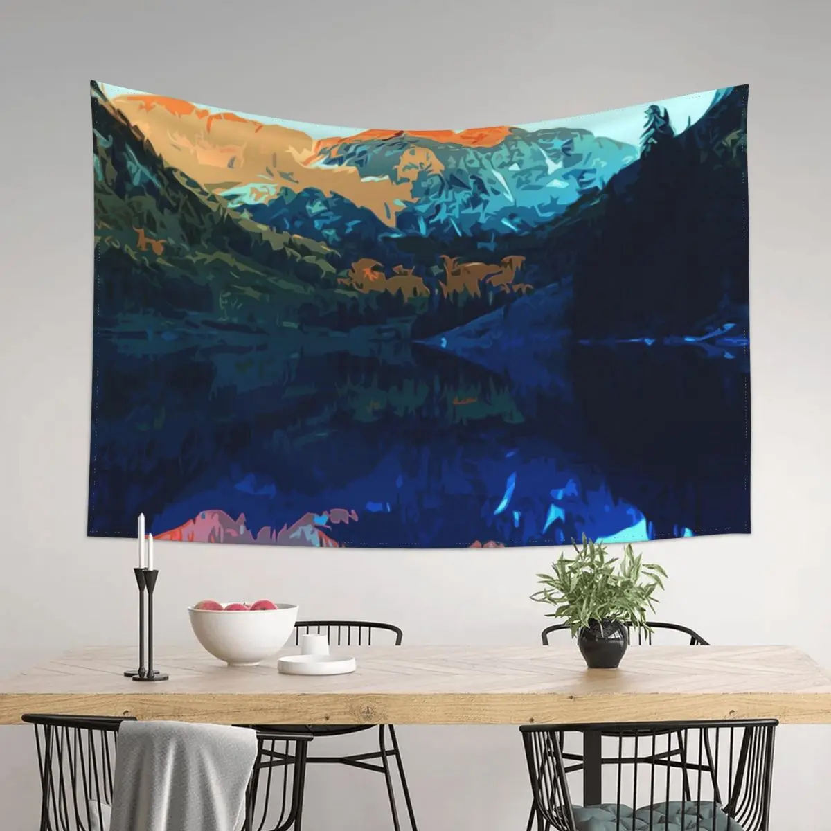 

The Wonderful Maroon Bells - Landscapes of USA Tapestry Aesthetic Room Decoration Wall Art Decorative Wall Mural Tapestry