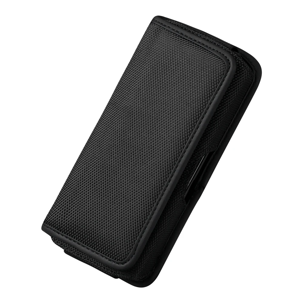 Universal Phone Belt Clip Waist Bag For iPhone 16 15 14 Pro Max Samsung Huawei Xiaomi Oxford Cloth Nylon Horizontal Holster Case