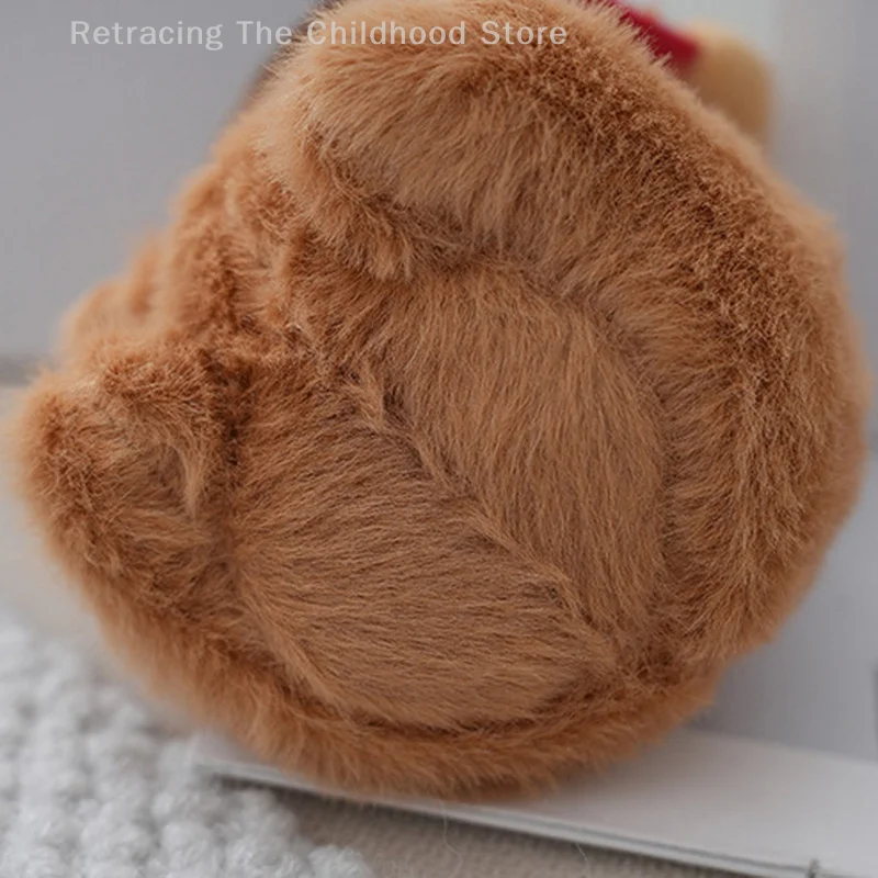 Cartoon Capybara Plush Keychain Cute Stuffed Doll Toy Bag Pendant Hanging Decoration Desktop Doll Ornament Car Keyring Kids Gift