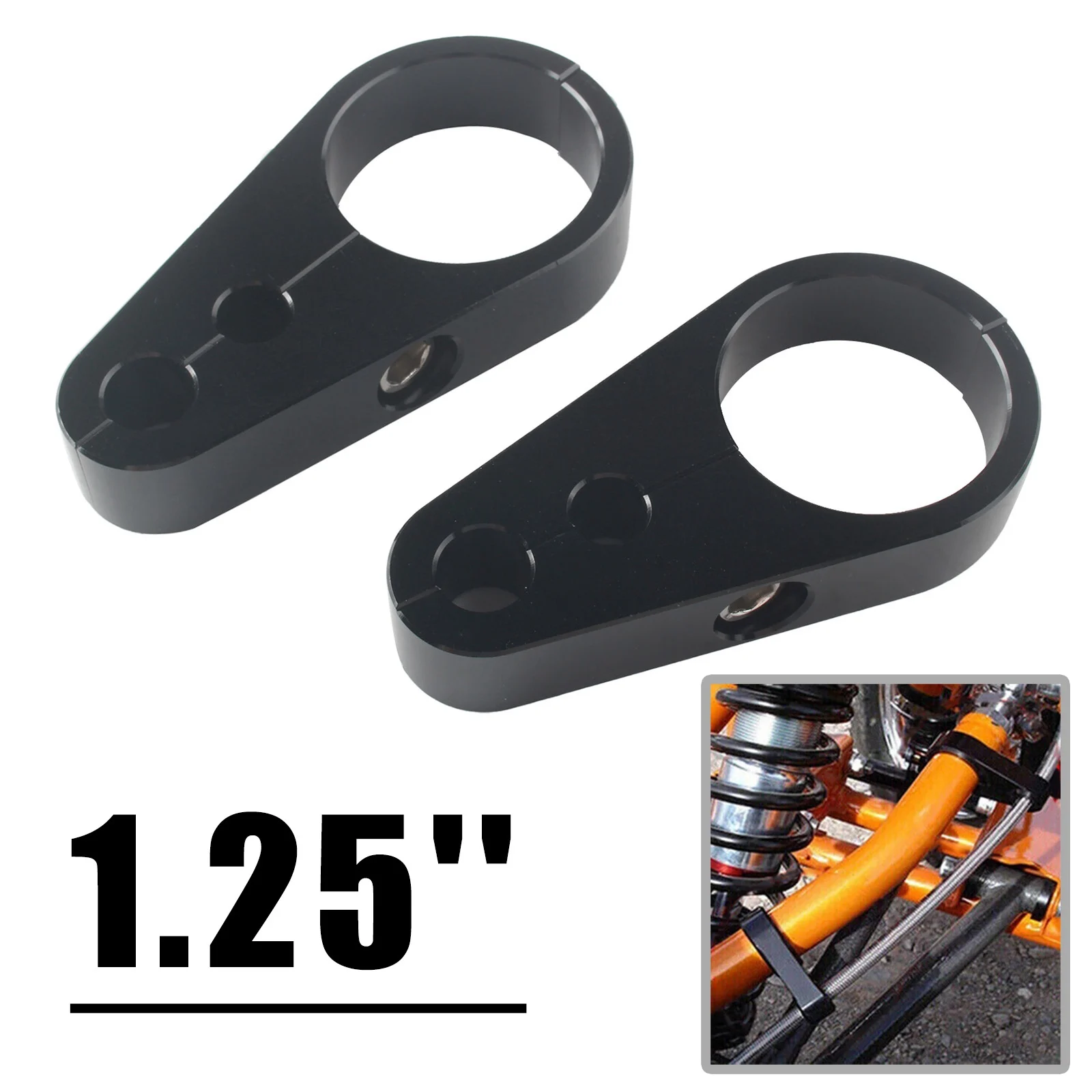 For Harley-Davidson 2-Holes Handlebar Dual Hole Throttle/Clutch Cable Clamp Holder