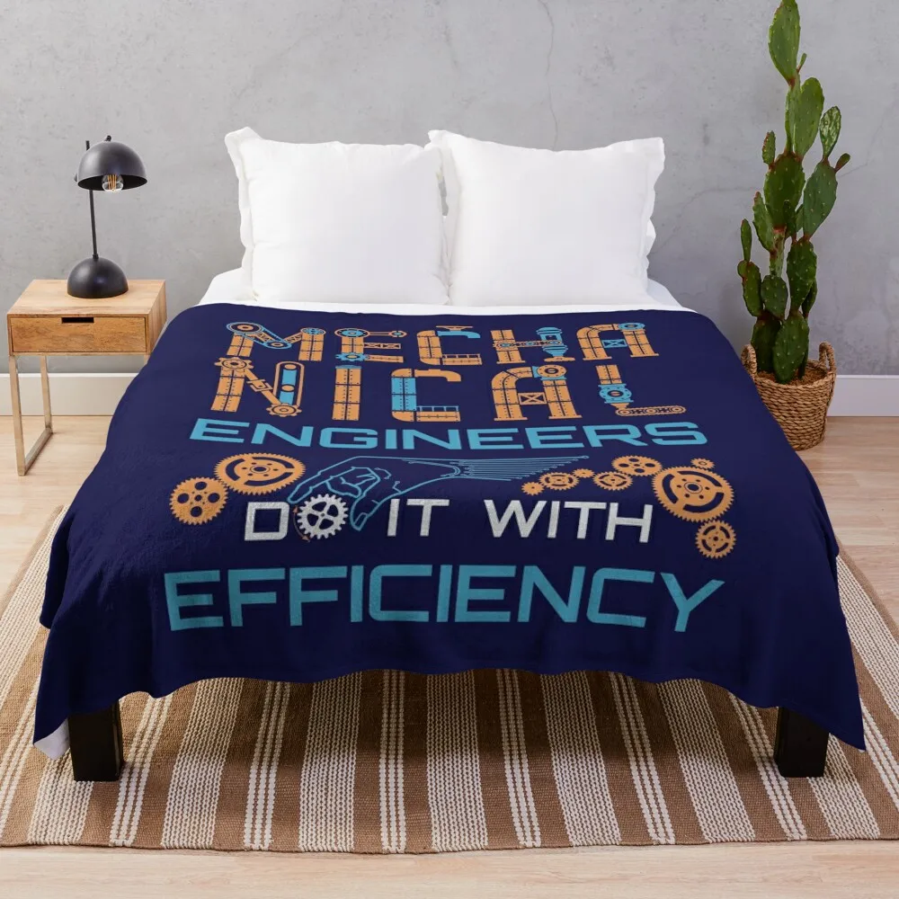 Mechanical Engineers Do It With Efficiency Throw Blanket Beach Soft Blankets