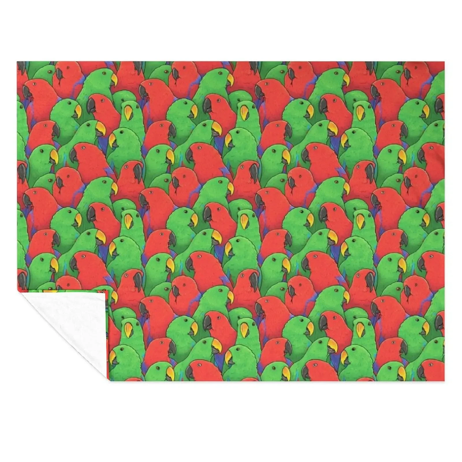 

Male and Female Eclectus Parrots Throw Blanket warm for winter Comforter Multi-Purpose Sofa Throw Blankets