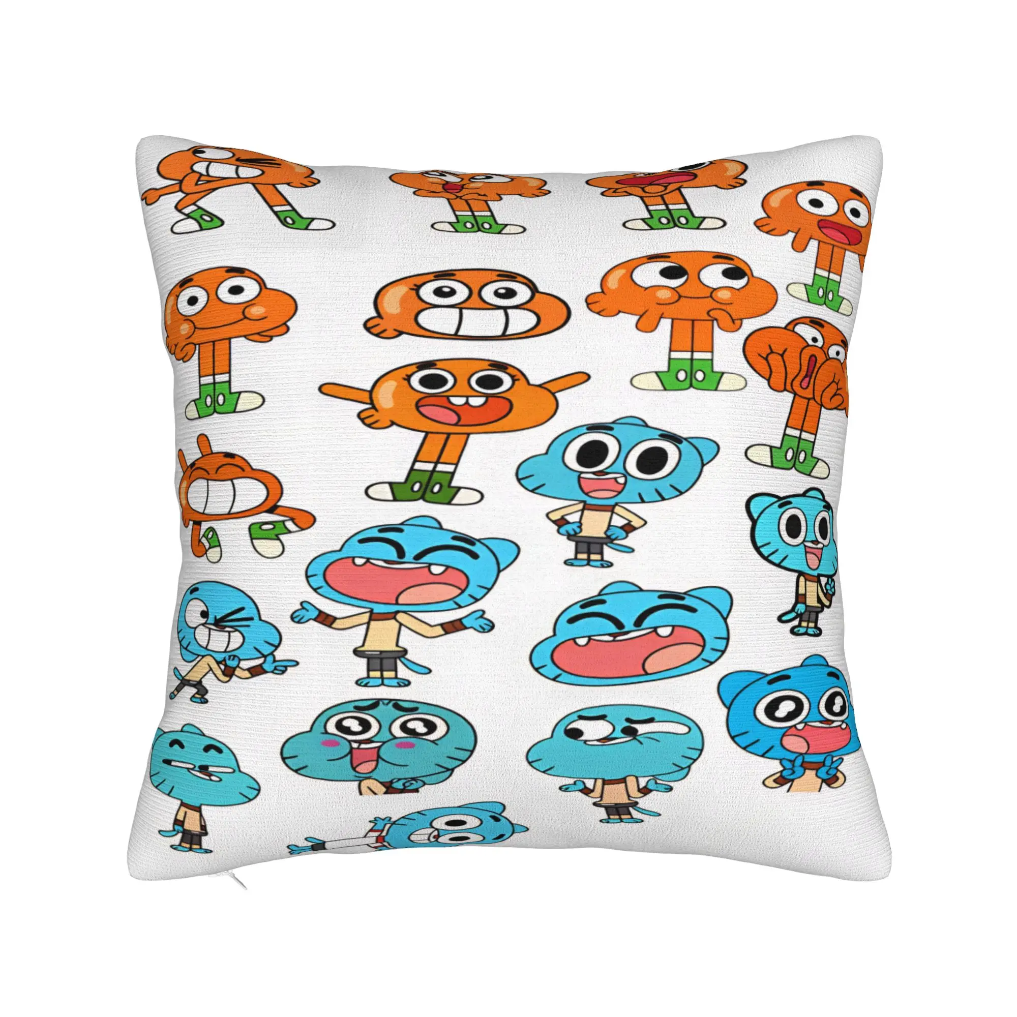Gumball Gum Ball Watterson Amazing Cartoon  Pillow Case  Comfy Pillow Cover Novelty Cushion Cover For Couch Sofa Bedroom