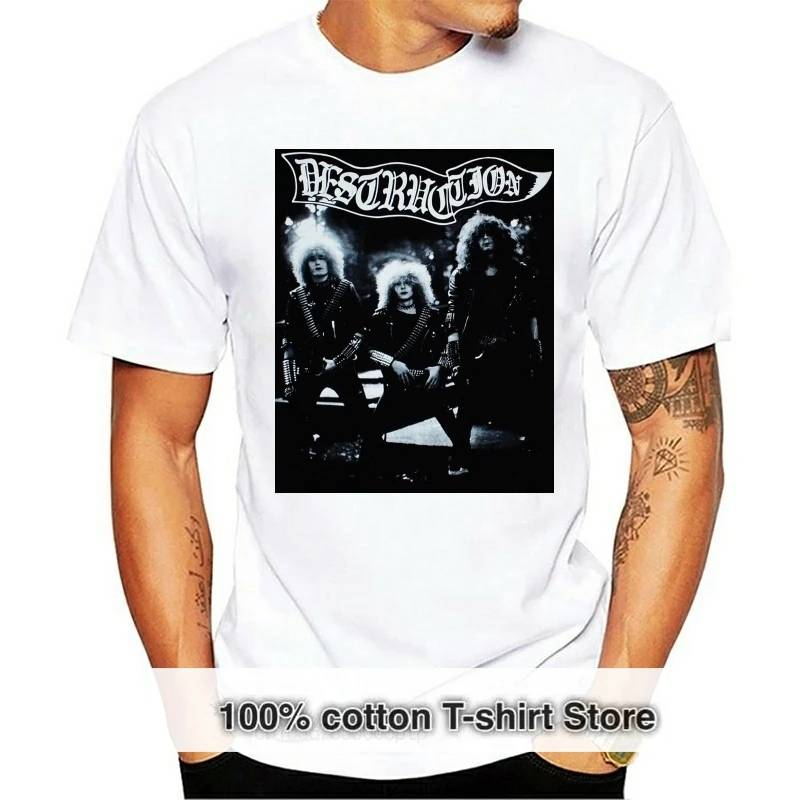 DESTRUCTION SENTENCE OF DEATH THRASH BAND KREATOR SODOM NEW BLACK T-SHIRT New Fashion Cool Casual T Shirts Top Tee Plus Size