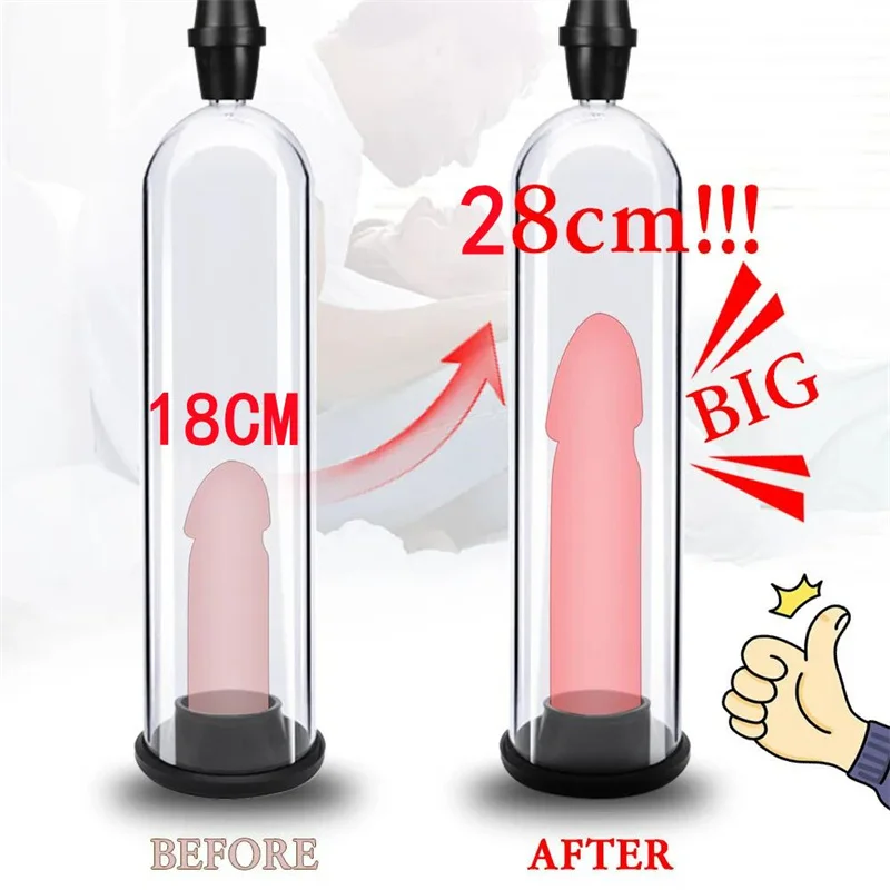 Male Penis Pump Manual Penis Enlarger Enhancement Erection SexToys For Man Vacuum Pump Big Dick Trainer Male Lasting Masturbator