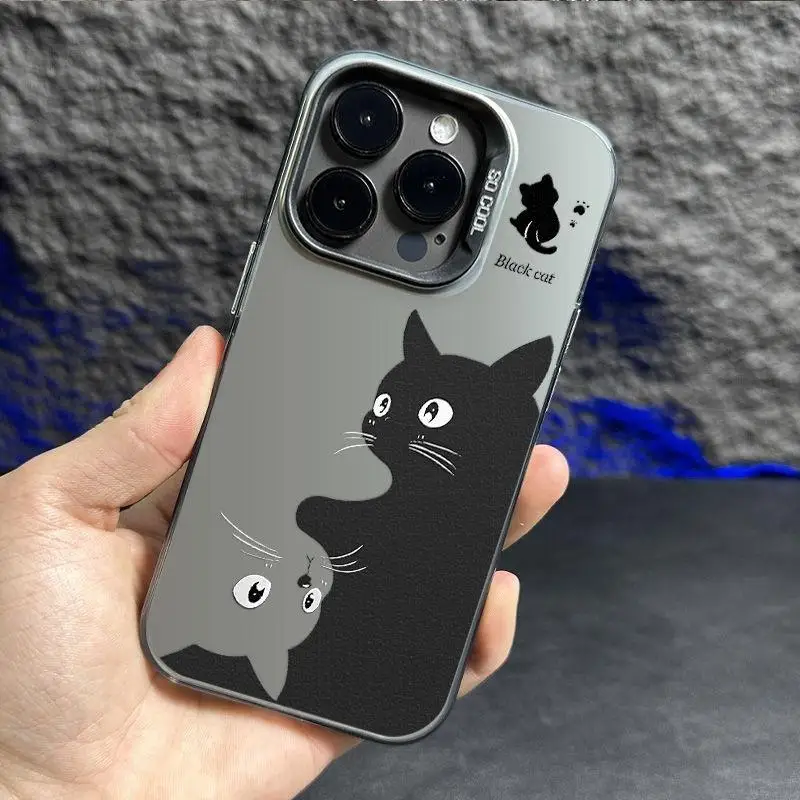 Cute Cat IMD Case for Infinix Hot 40i 30i 30 10 12 20 Play Smart 8 7 5 Tecno Spark 10 20C 20 6 GO Hard Laser Matte Funda Cover