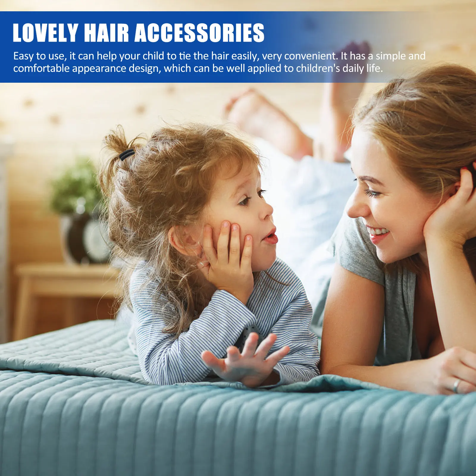 

200Pcs Mild Kids Hair Ties Practical Hair Bands Comfortable Texture Good Elasticity Children Daily Life Interesting Photo Props