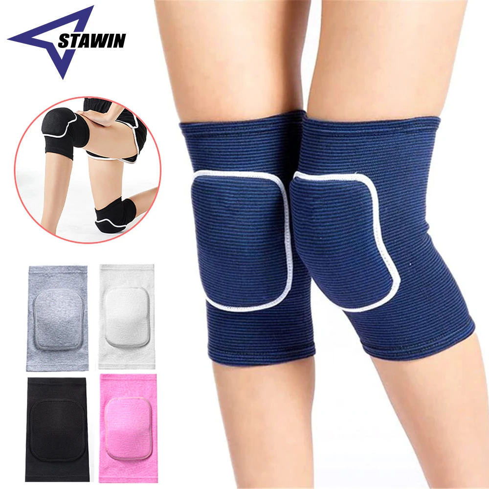 1Pair Adult Kids Knee Brace Pad Non-slip Sponge Sleeves Breathable Flexible Elastic Unisex Children Knee Support Protector Cover