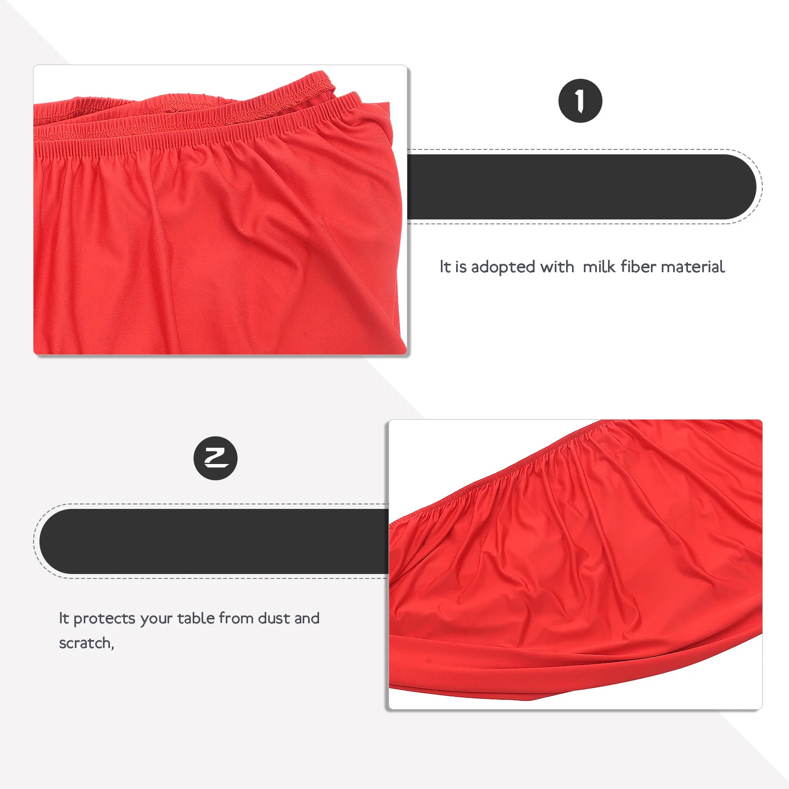 مفرش طاولة نزهة قابل للغسل، غطاء متين من ألياف الحليب، مادة واقية للاستخدام المنزلي والمكتب، مفرش طاولة للحفلات #4