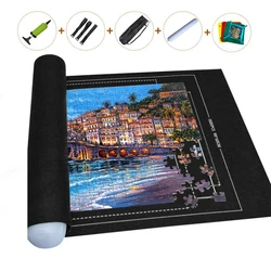 Tappetino per Puzzle professionale tappetino in feltro per coperta fino a 1500/2000/3000 pezzi accessori Puzzle borsa da viaggio portatile