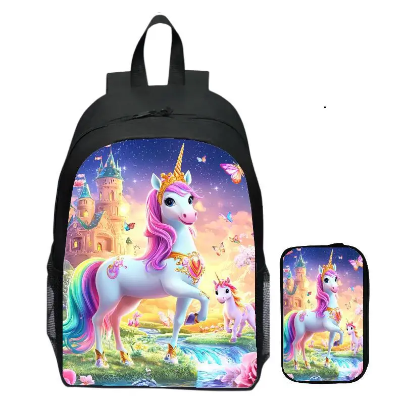 حقيبة ظهر يونيكورن الجديدة للأطفال وحقيبة ظهر للشباب والنساء