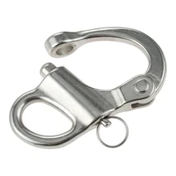 Stainless Steel 316 Snap Shackle Anchor Fixed Eye Snap Hook Quick Release Spring Ring Rigging Pins Marine Hardware 35/52/69/96mm