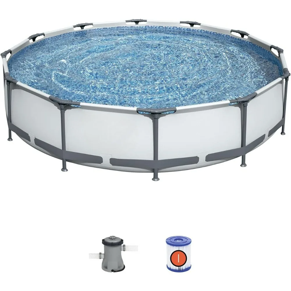 56417 Staal Pro Bovengronds, 12ft X 30 Inch | Frame Zwembad Met Filterpomp