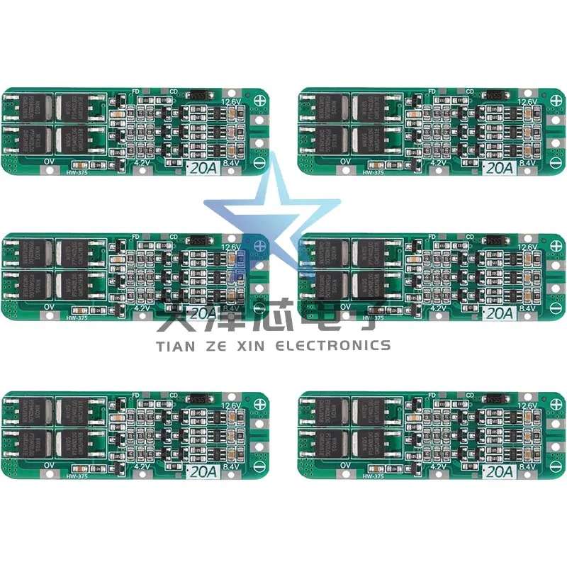 リチウム電池充電保護ボード,電流20a,3シリーズ,11.1v,12v,12.6v,18650 v,電気ドリルを開始できます