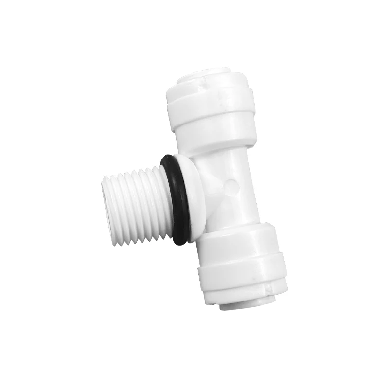 

RO Water Pipe Fitting 1/4 OD Hose 1/4" BSP Male Thread With Seal Ring Plastic Quick Connector System Purifies Pack Of 10 Pcs