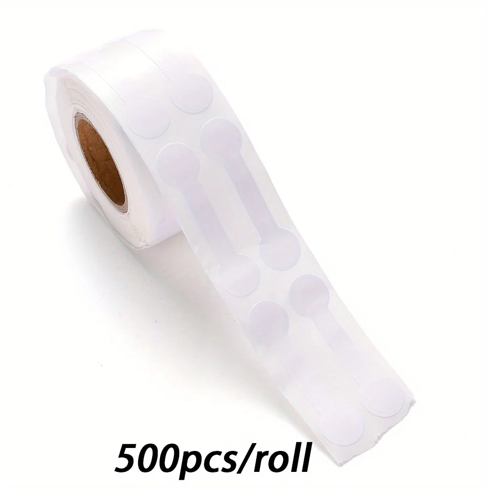 500Pcs/Roll Blank Paper Price Tags Portable Self Adhesive Stickers Jewelry Hangtags Necklace Ring Display Packaging Wholesale view 5