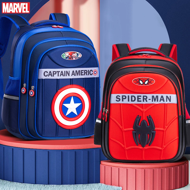 Marvel Series Movies Avengers SpiderMan Captain America Children Backpack Leisure Travel 3D Printing Schoolbag Kid Birthday Gift