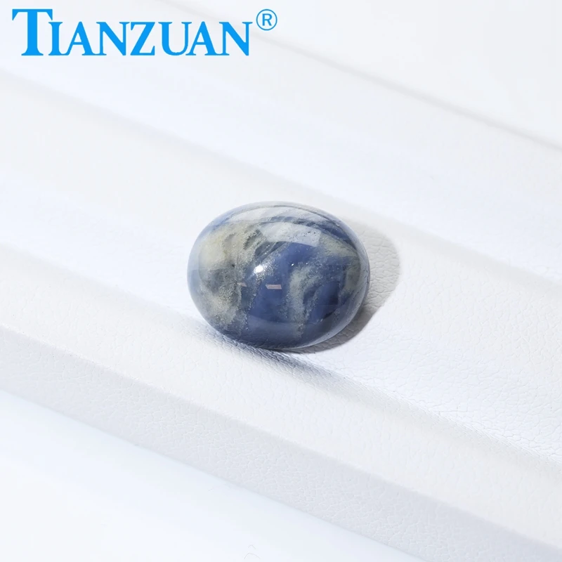Natural Sapphire Blue Color Oval Shape Cabochon Cut Natural Corundum Heated Sapphire Loose Gem Stone with GRC Certified