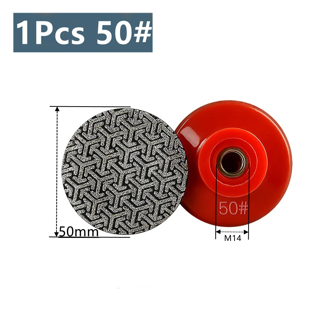 M14 50mm 2 Inch thread Diamond Dry Polishing Pads Granite Stone Concrete Marble Polishing Disc Tile Sharp Type Sanding Disc.