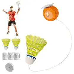 Dispositivo portátil de entrenamiento de rebote de bádminton, herramienta de autoestudio para canchas de bádminton y jardín