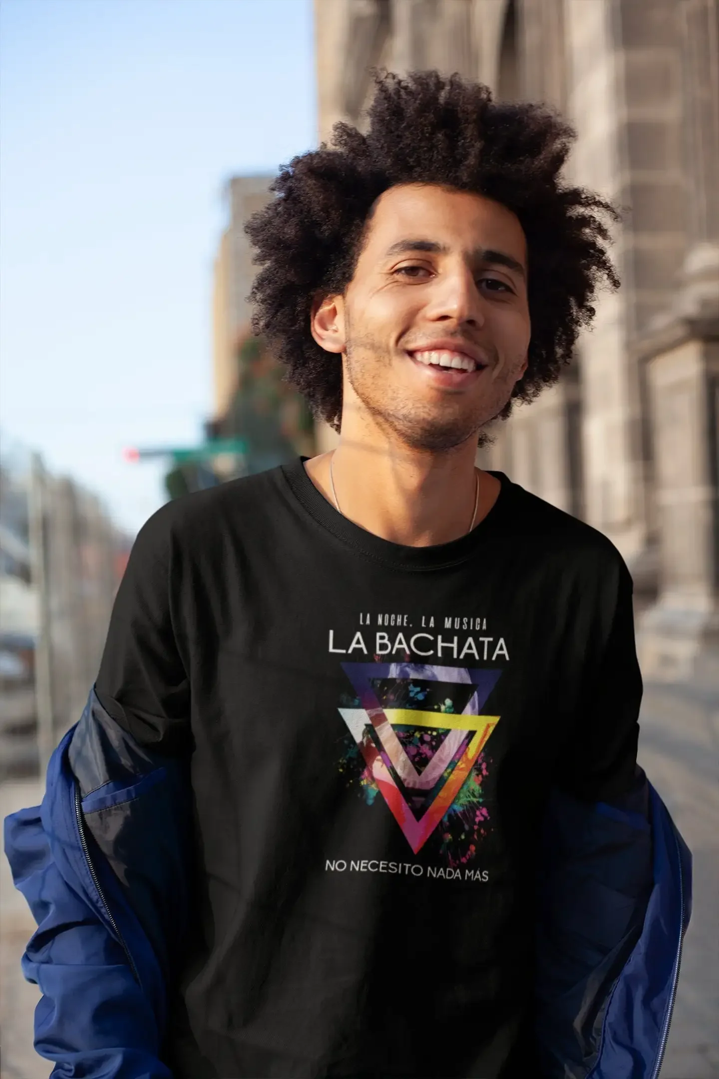 Camiseta para hombre, regalo para bailarines, con estampado para amantes de la danza, La noche musica BACHATA