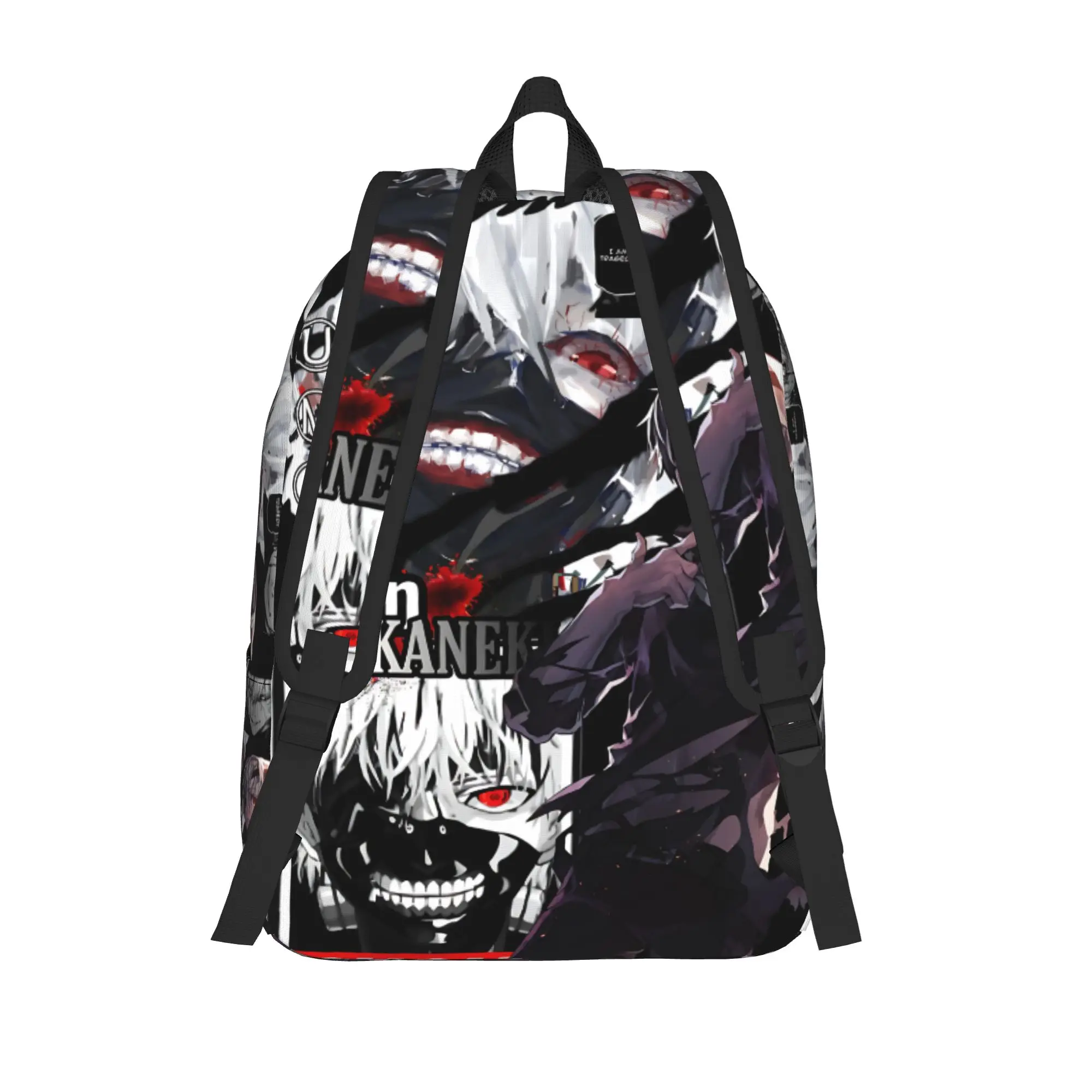 Fashion Halloween Tokyo Ghoul Kaneki Backpack  Mochilas Light Camping Retro Washable Rucksack
