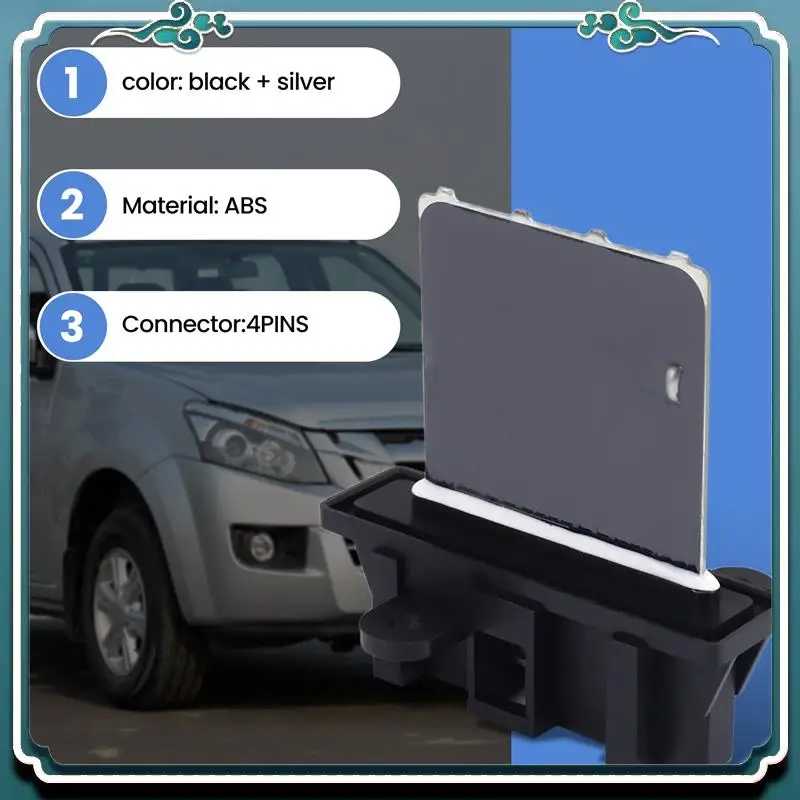 

ABTU-подходит для Isuzu Rodeo D-Max 01-14, резистор вентилятора двигателя вентилятора Nissan X-Trail 8-98049394-0, новый