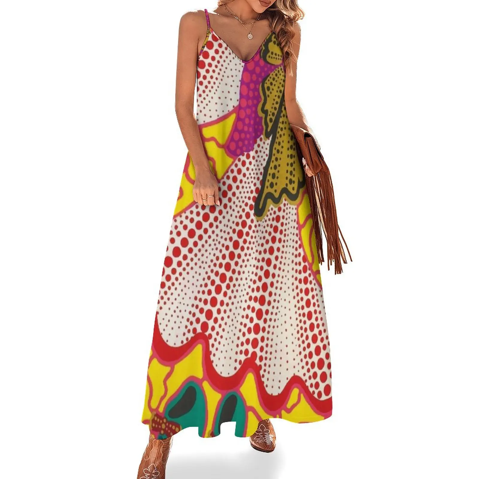 

yayoi kusama art Sleeveless Dress ladies dresses for special occasions long dress women summer