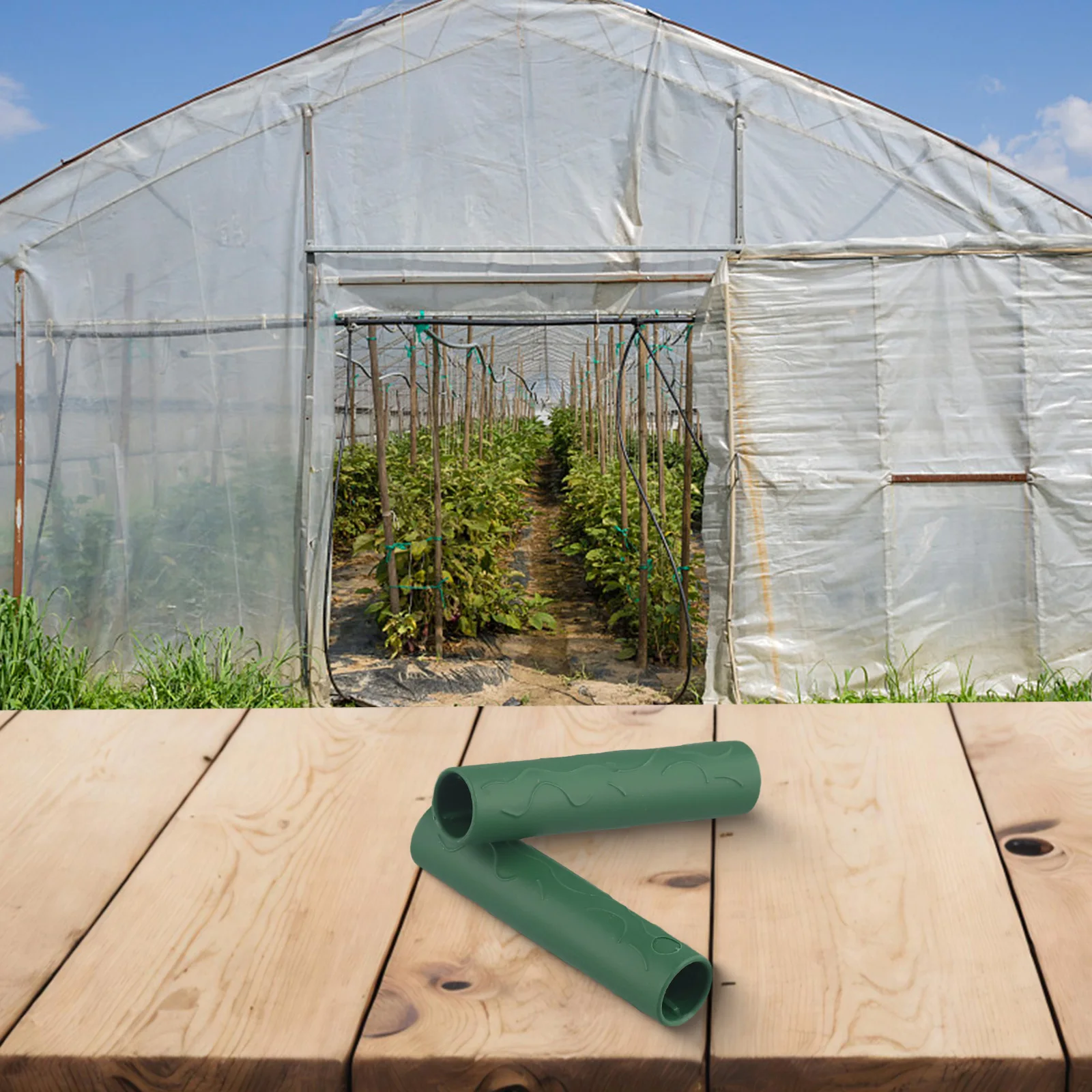 

Набор из 20 соединительных трубок для опор растений и креплений для тепличных пленок