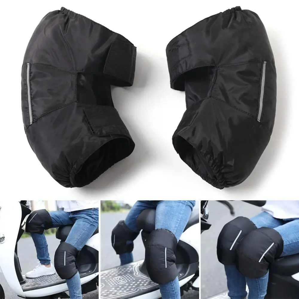 Adjustable Motorcycle Down-Filled Knee Pads Thermal Knee Protective Knee Braces