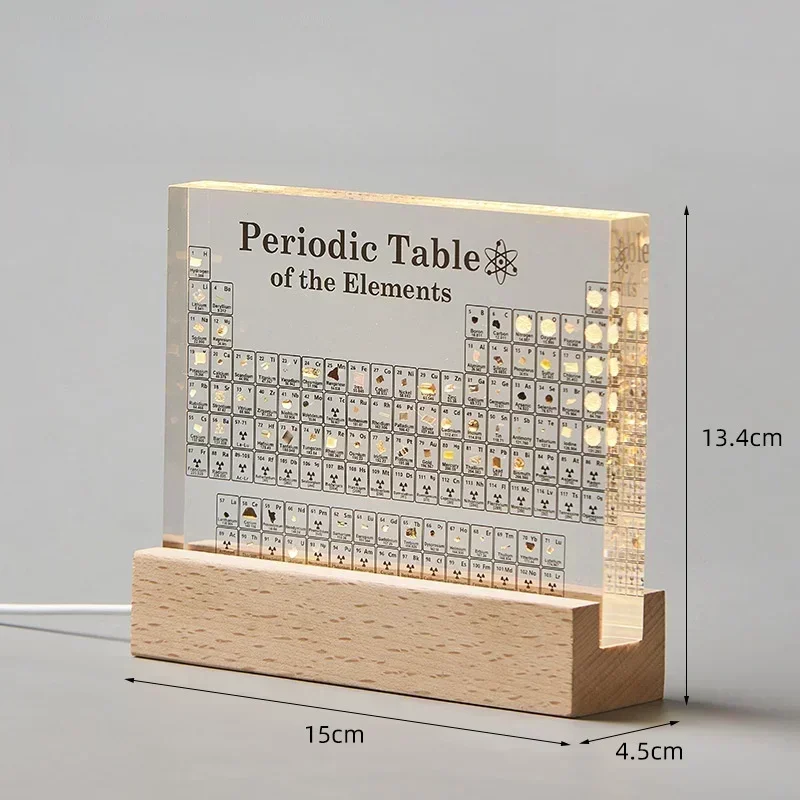 Acryl Elementen Periodiek Systeem Mendeleev Veilige Periodiek Systeem Beeldje Display Wetenschap Ornament Kamer Decoratie Bureau Accessoires