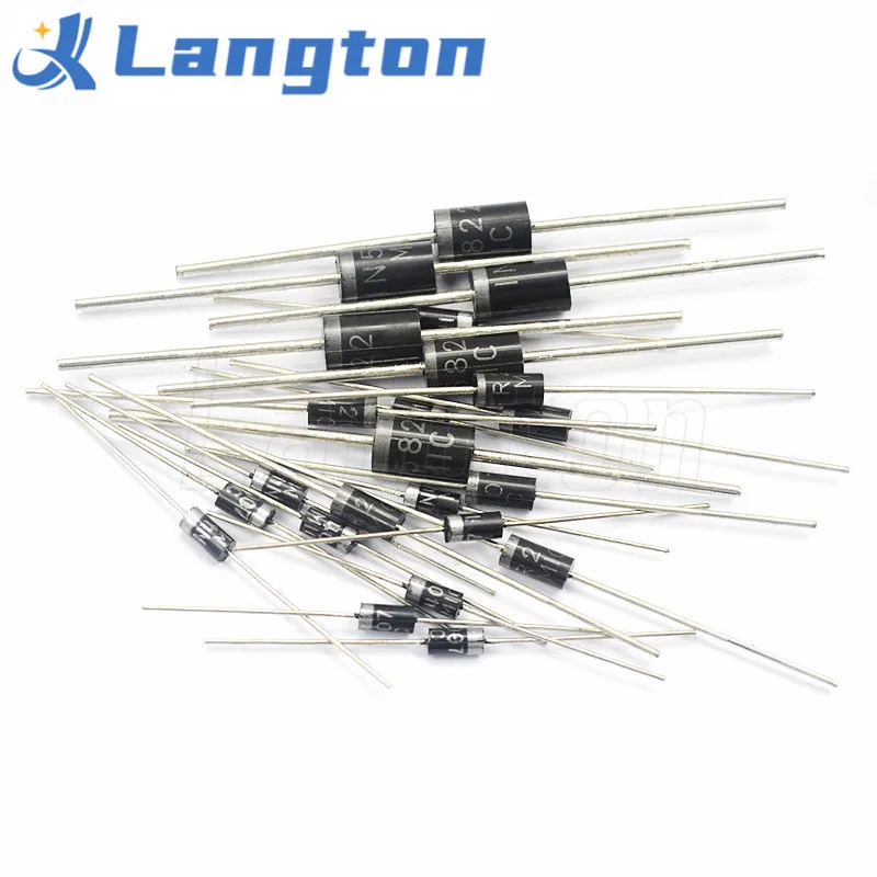 10PCS Rectifier Diode 1N5408 1N5404 1N5819 1N5401 1N5822 1N4007 UF5408  6A10 10A10 DO-27