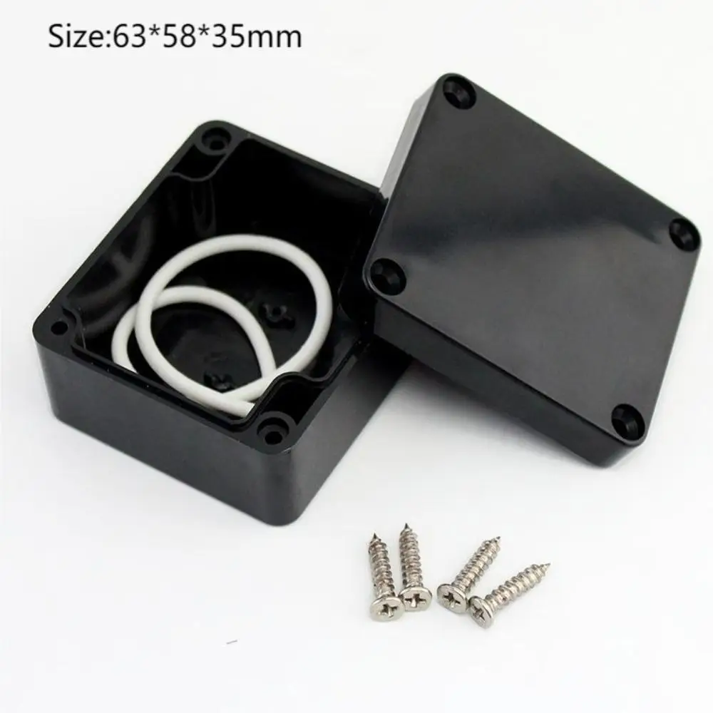 Enclosure Black IP65 Dustproof Electric Project ABS Plastic Junction Box Universal