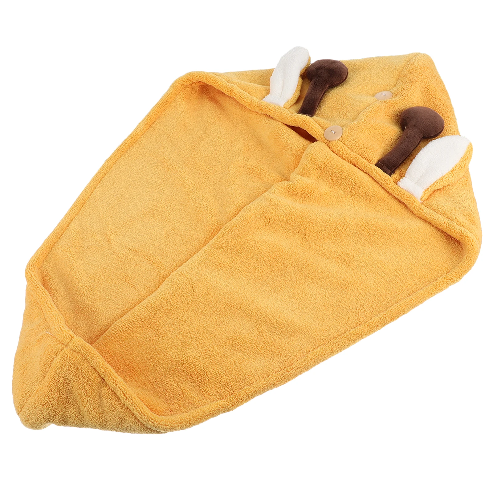 Fast Drying Cap Shower Towel Bath Hat Foldable Fiber Elastic Ring Fixed Buttons Long Short Gift