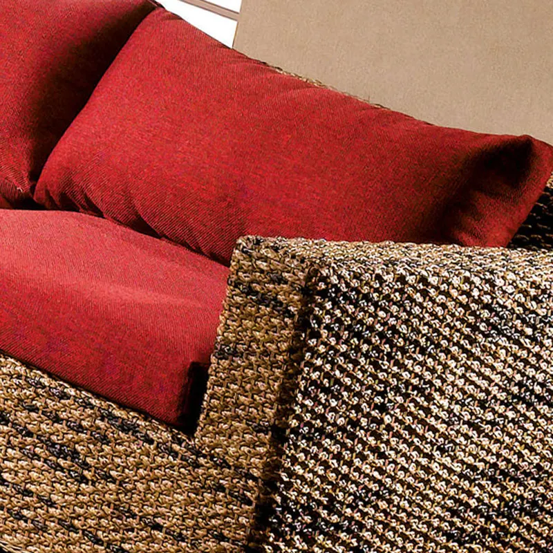 Southeast Asian log rattan sofa combination size apartment type