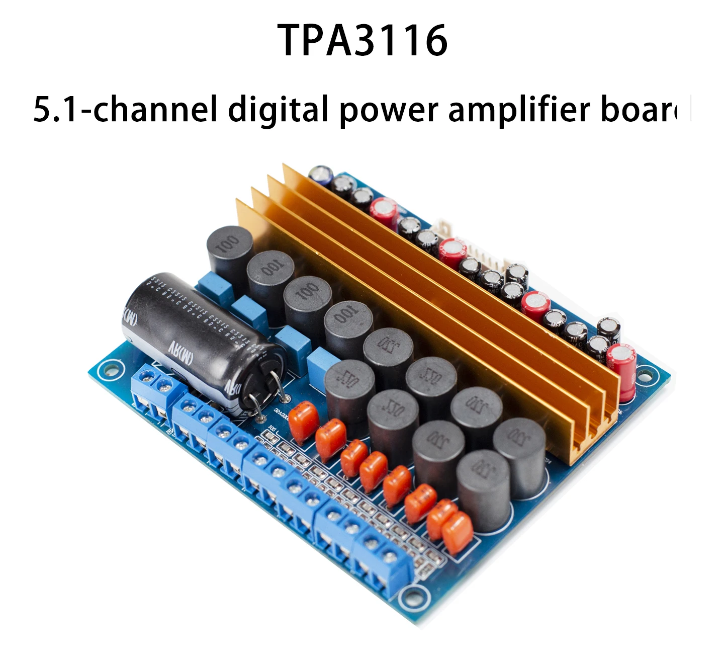 YJCO TPA3116 Sechskanaliger D-Klasse Hochleistungs-Digital-HIFI DIY 5.1 Heimverstärker-Platine 100W×2+50W×4 Audio-Verstärkerplatine – Detail 1