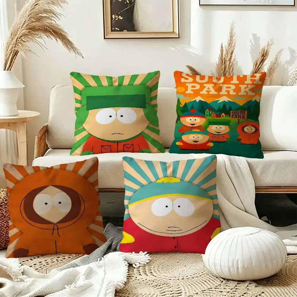 Cartoon Anime Funny South Park-P Cushion Cover Inches Farmhouse Decor Home Throw Pillow Covers for Couch Decorations