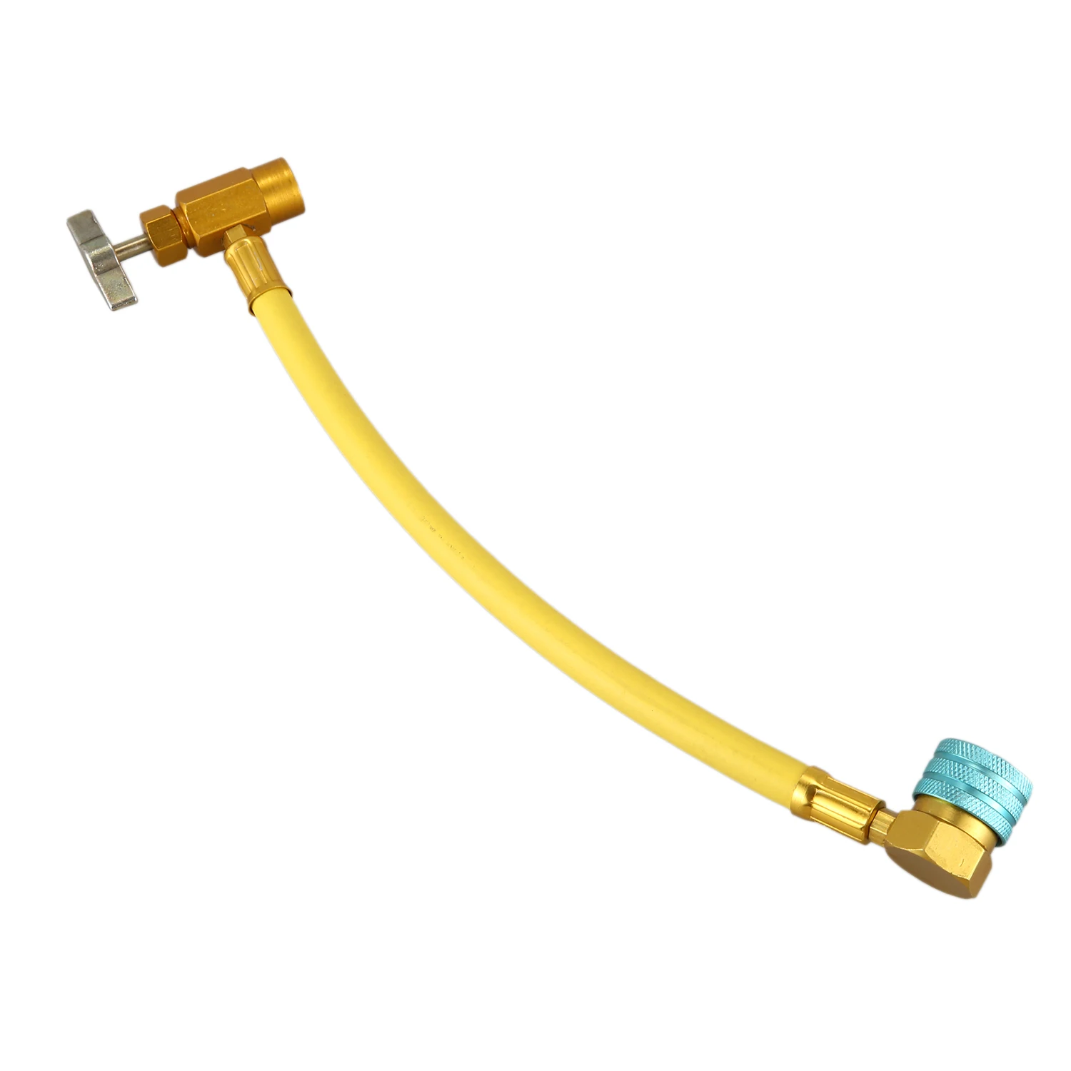 Manguera de recarga R1234YF, herramienta de refrigerante para aire acondicionado, manguera de llenado DIY con hembra 1/2 ACME-LH + R1234YF de lado bajo