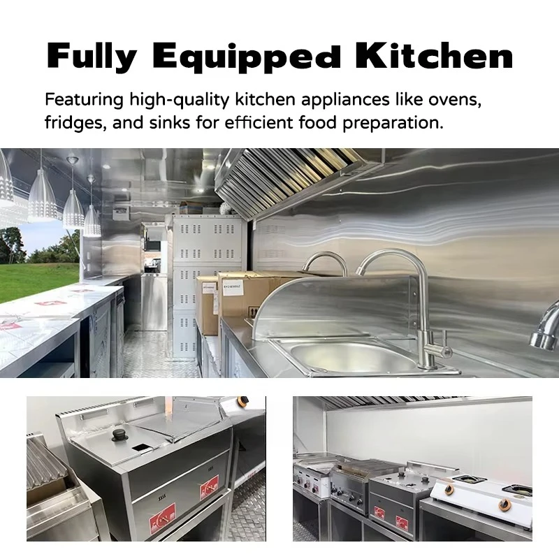 Mobile Fast Food Trucks Where to Buy Mobile Kitchen Online Concession Food Trailer for Sale