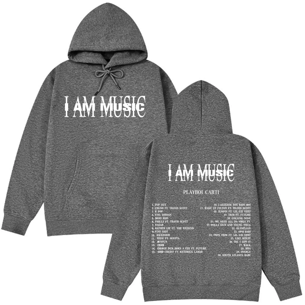Playboi Carti I AM MUSIC Album Baru 2025 Hoodie Hadiah Penggemar