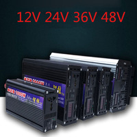 Pure Sine Wave Inverters 1000W 3000W DC 12V 24V 48V 60V To AC 220V Voltage 50/60HZ Converter Solar Car Inverters With LED