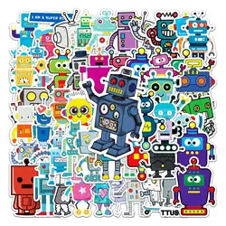 10/30/50 sztuk Robot Kawaii naklejki Graffiti DIY Trave Taptop Skateboard bagaż wodoodporna Cartoon naklejki na zabawka dla dzieci hurtownie